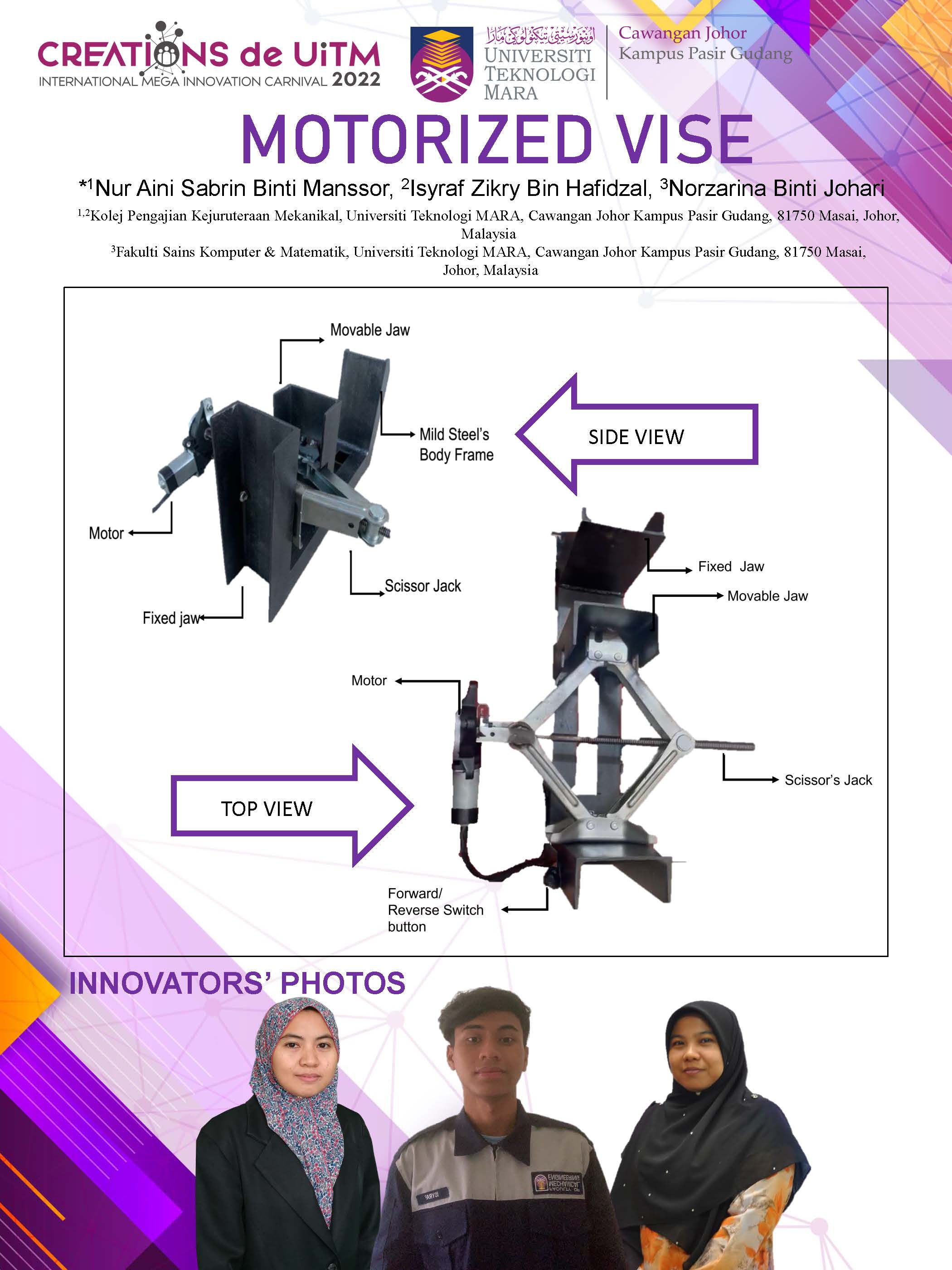 CDU2022_B015 MOTORIZED BENCH VISE Creations